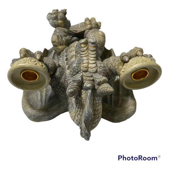Design Toscano Dragon Candle Holder Wall Hanger Decor Statue - Picture 5 of 11